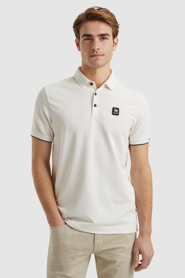 POLO VAN PIQUE MET STRETCH VPSS2504850 7004 CLOUD DANCER