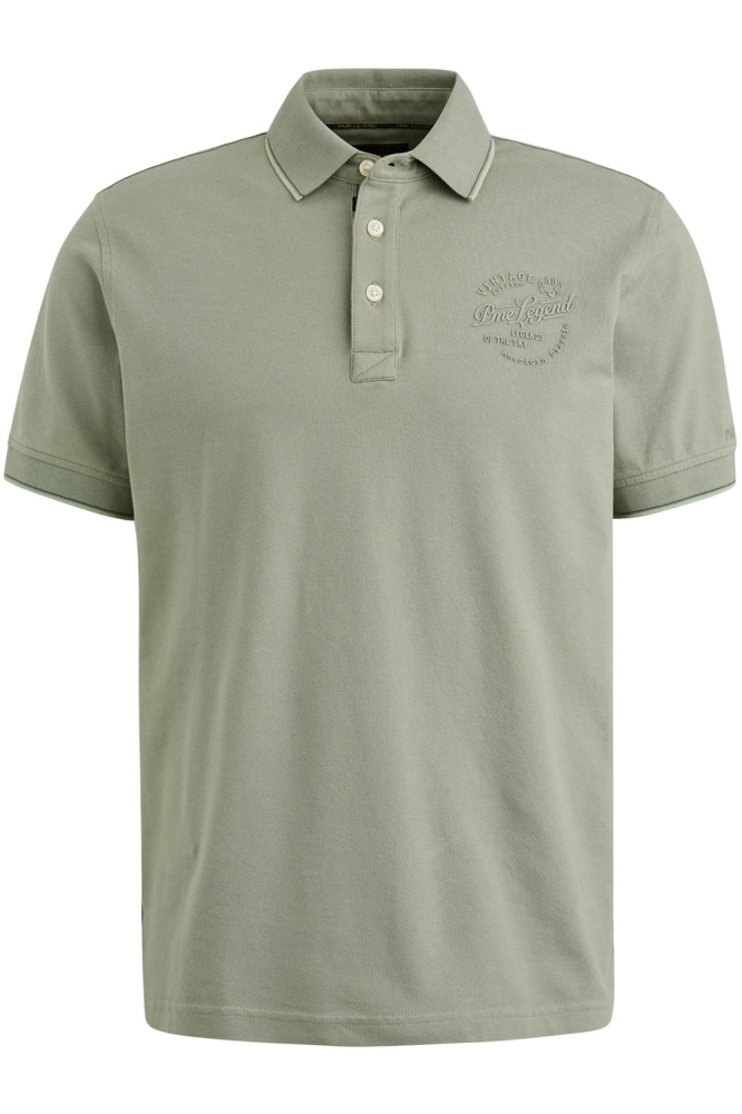 PME legend groene heren polo | Vooraanzicht