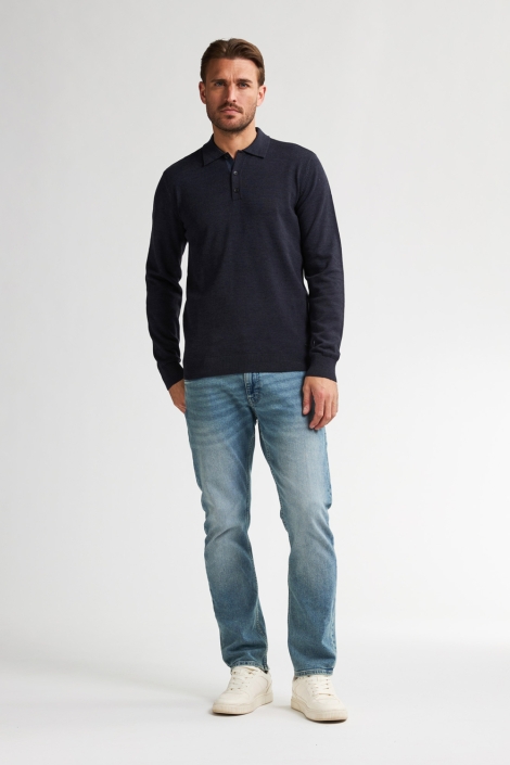 Petrol Industries blauwe heren polo | Model