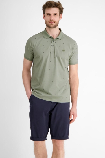 Lerros Polo POLO MET SUBTIELE OPDRUK 2553250 633 TINTED GREY