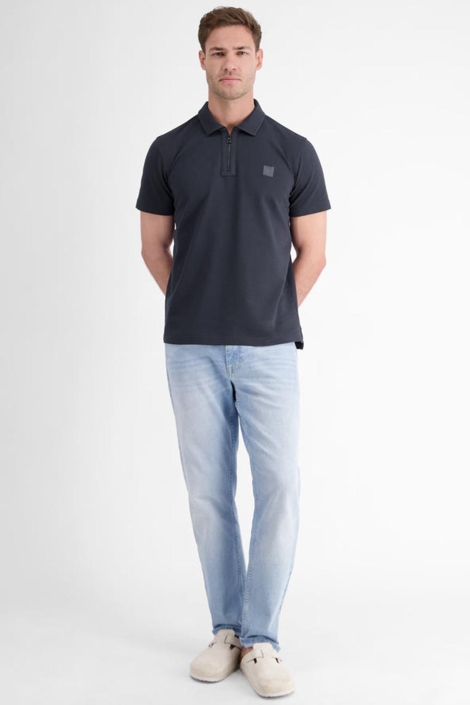 Lerros blauwe heren polo | Model