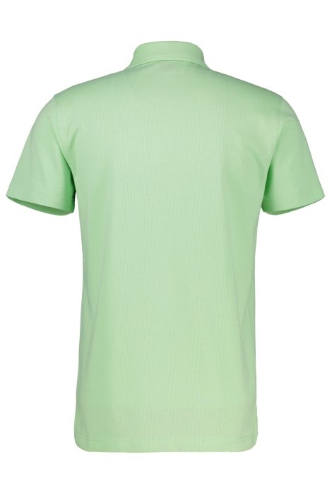 Lerros groene heren polo | Achteraanzicht