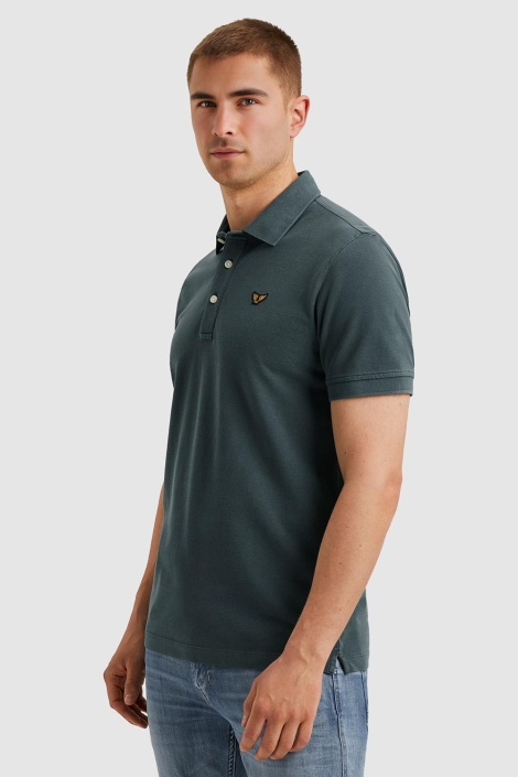PME legend grijze heren polo | Model zijaanzicht