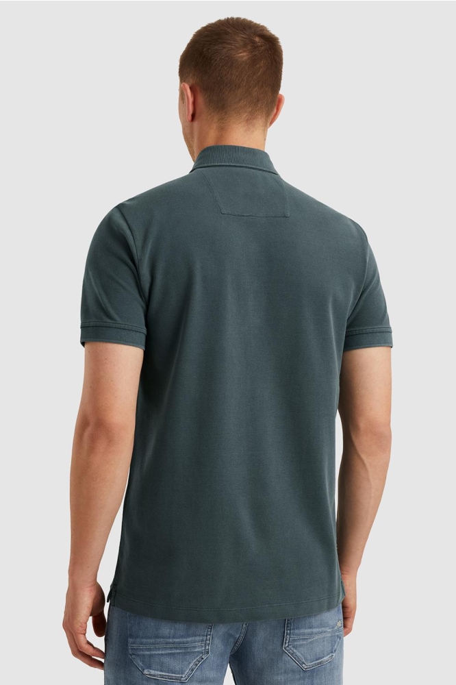 PME legend grijze heren polo | Model achteraanzicht
