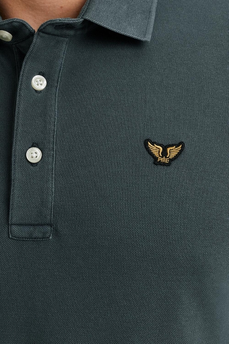 PME legend grijze heren polo | Close up
