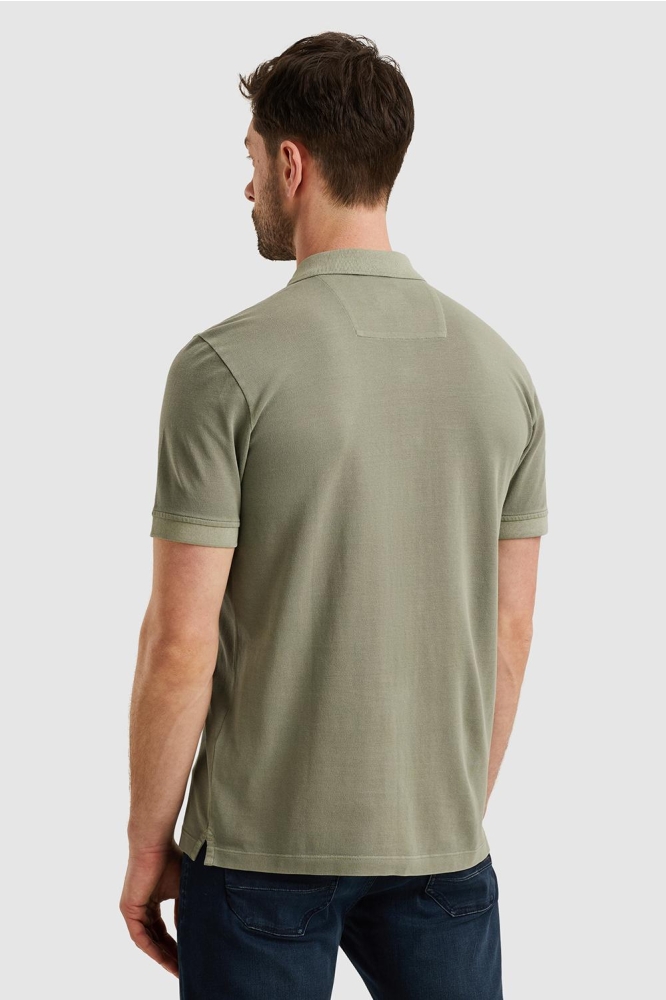 PME legend groene heren polo | Model achteraanzicht