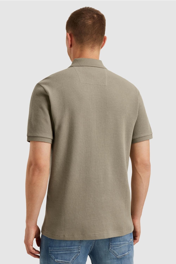 PME legend groene heren polo | Model achteraanzicht