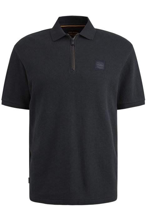 PME legend blauwe heren polo | Vooraanzicht