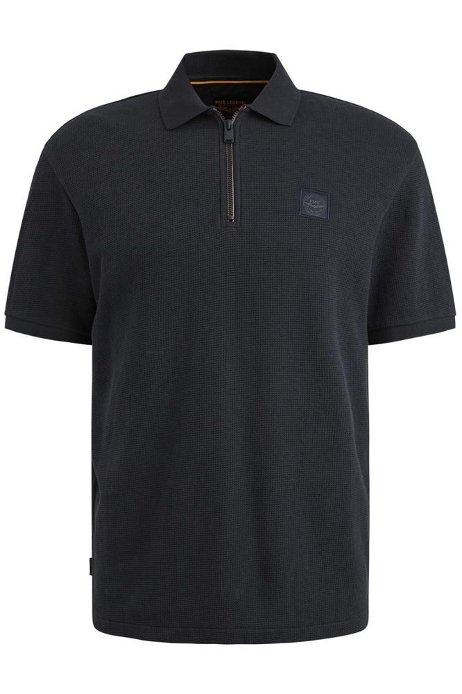 PME legend blauwe heren polo | Vooraanzicht