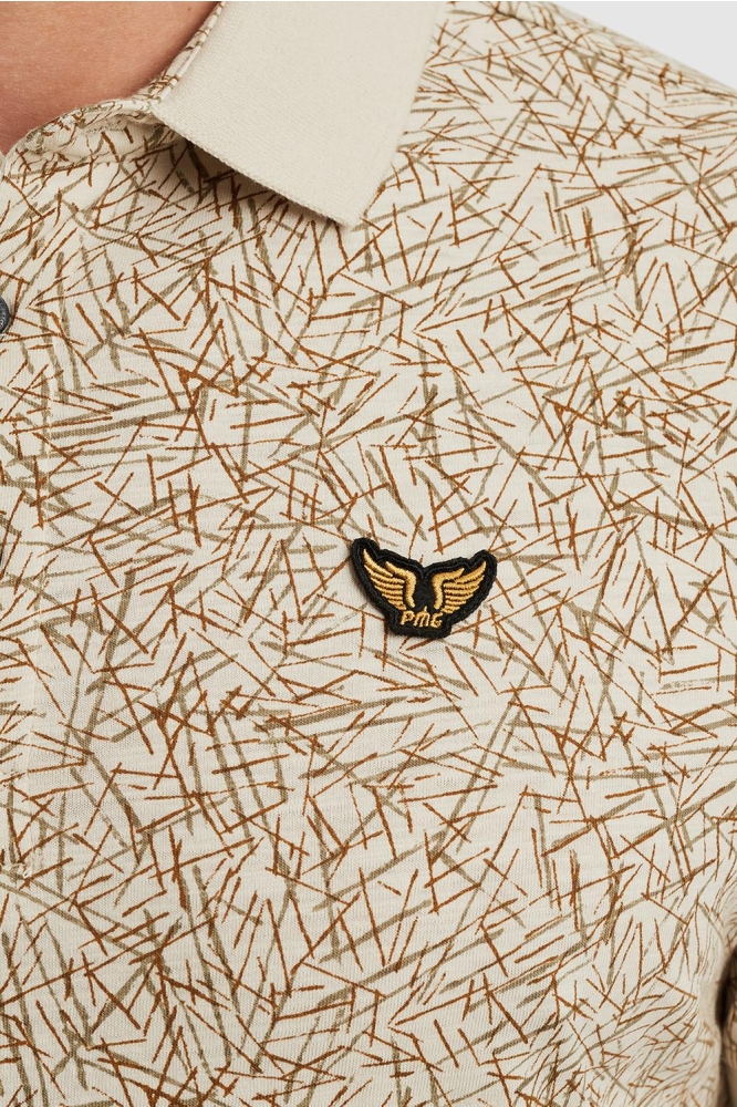 PME legend beige heren polo | Kleurstaal