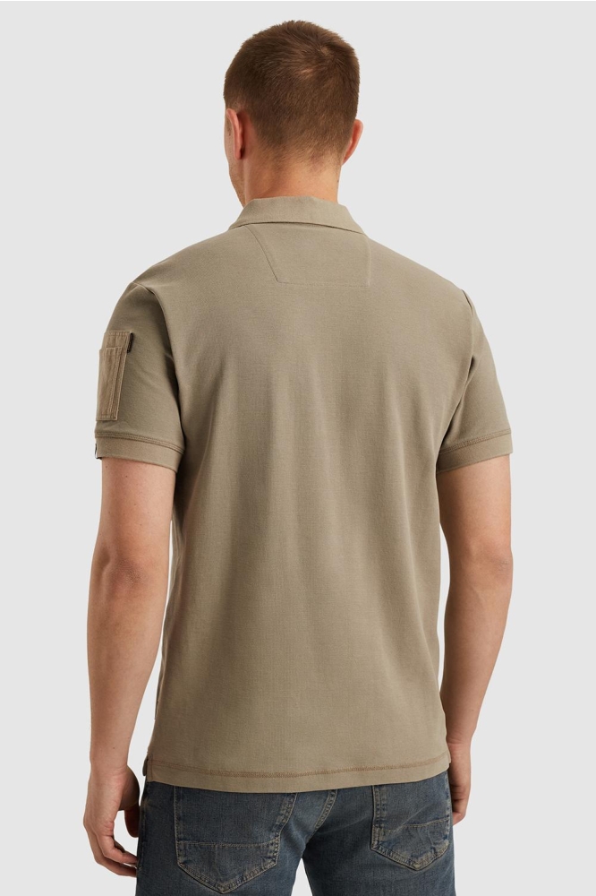 PME legend groene heren polo | Model achteraanzicht