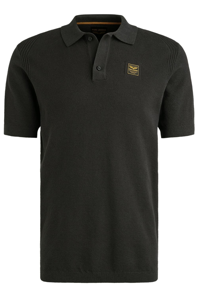 PME legend blauwe heren polo | Vooraanzicht