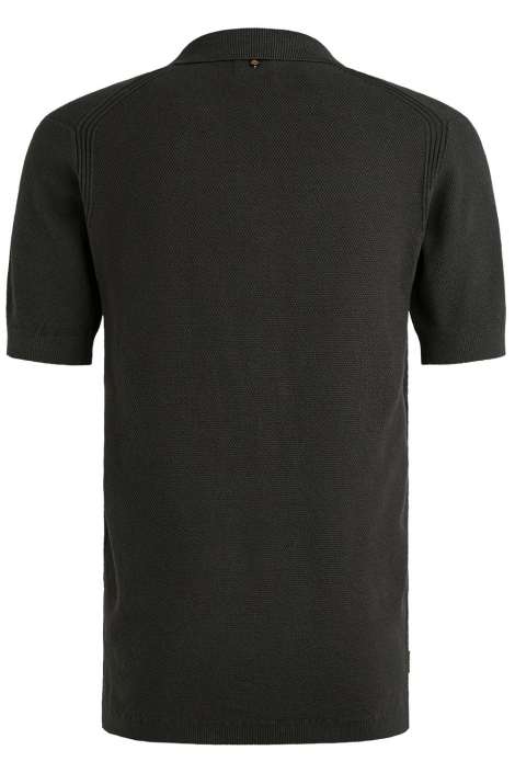 PME legend blauwe heren polo | Achteraanzicht