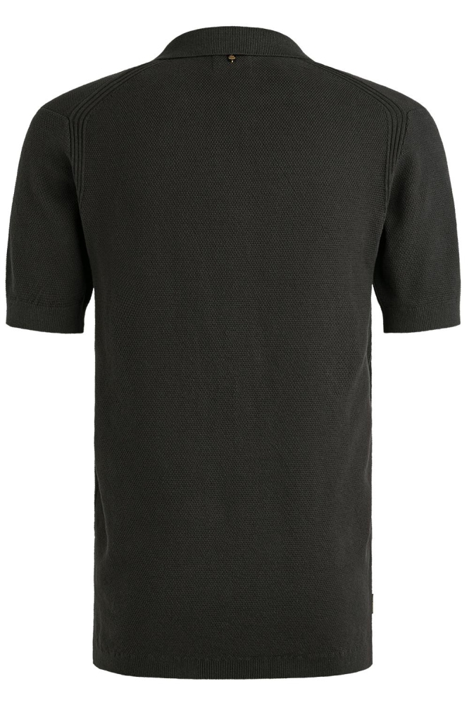 PME legend blauwe heren polo | Achteraanzicht