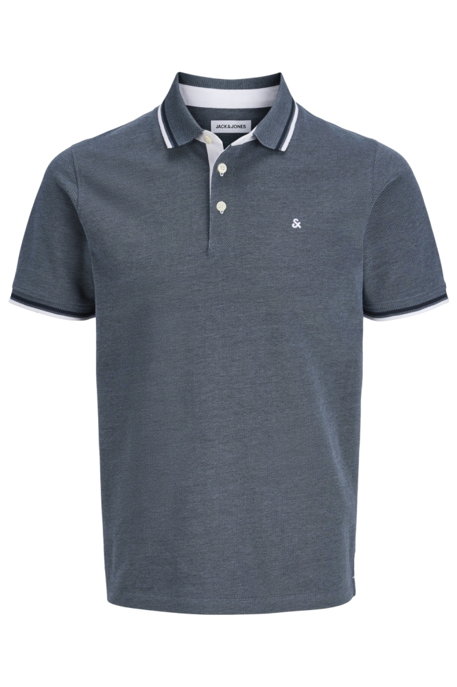 Jack & Jones blauwe heren polo | Vooraanzicht