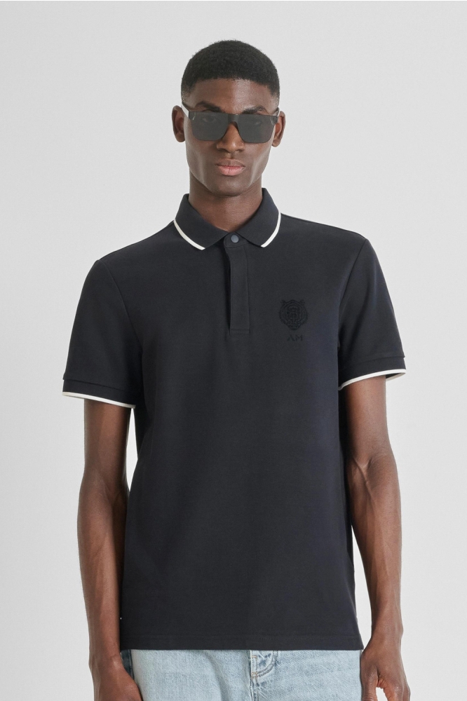 Antony Morato zwarte heren polo | Model