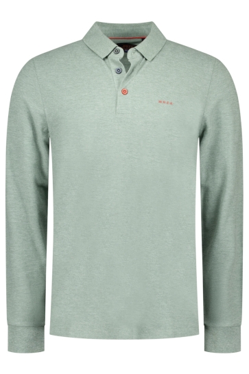 NZA Polo POLO LONG SLEEVE 25GN200 1797 Soft Green Melange