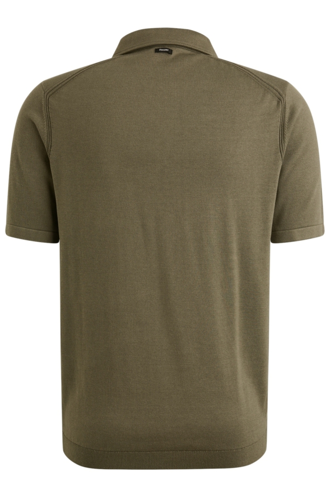 Vanguard groene heren polo | Achteraanzicht