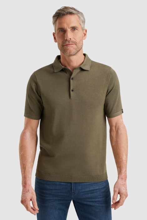 Vanguard groene heren polo | Model vooraanzicht