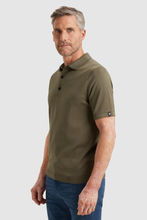 Vanguard groene heren polo | Model zijaanzicht