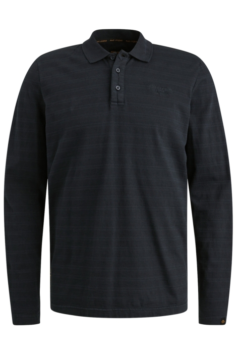 PME legend blauwe heren polo | Vooraanzicht