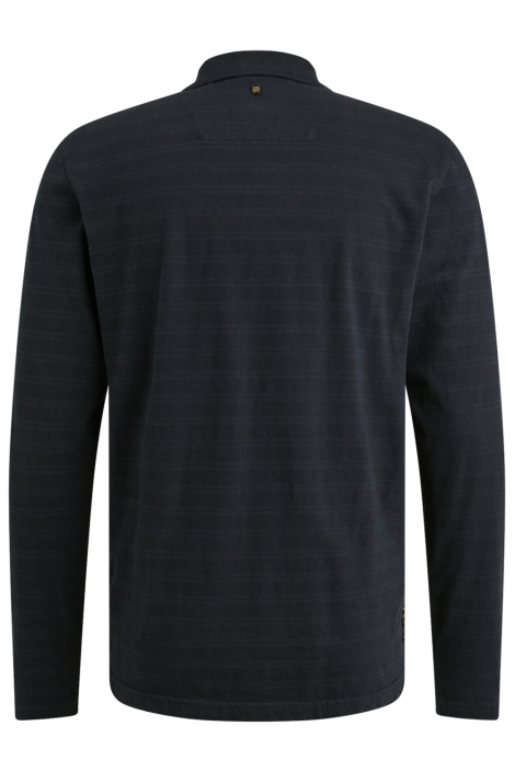 PME legend blauwe heren polo | Achteraanzicht