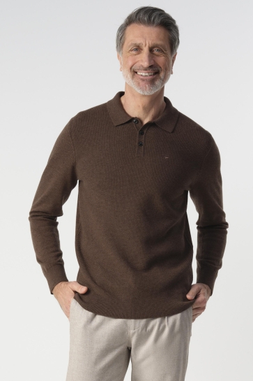 Campbell POLO LM PERCY 099135 COFFEE BEAN BROWN MELANGE