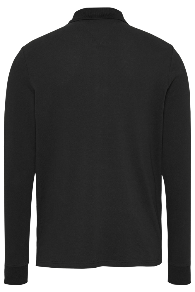 Tommy Jeans zwarte heren polo | Achteraanzicht