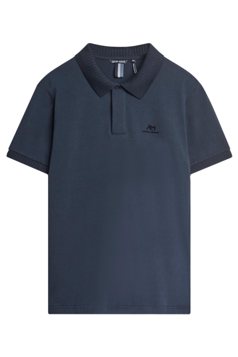 Antony Morato blauwe heren polo | Vooraanzicht
