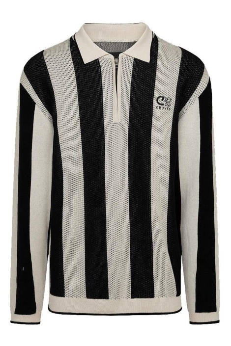 Cruyff zwarte heren polo | Vooraanzicht