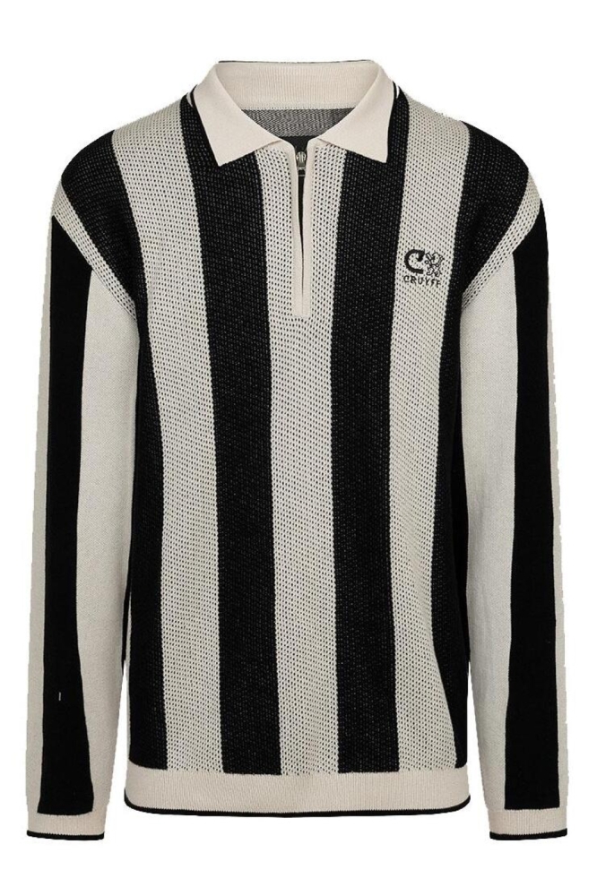 Cruyff zwarte heren polo | Vooraanzicht