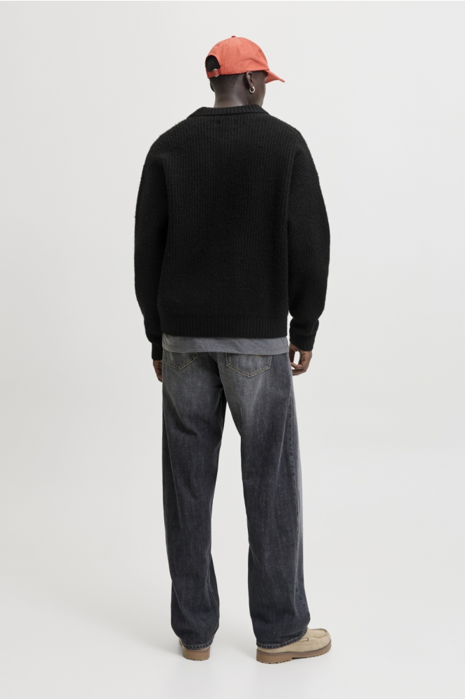 Jack & Jones zwarte heren vest | Model achteraanzicht