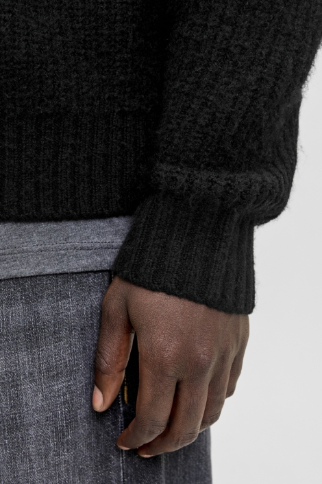 Jack & Jones zwarte heren vest | Close up