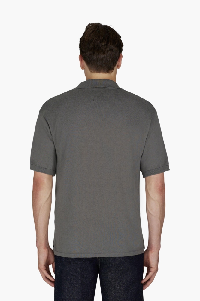 Cruyff grijze heren polo | Model achteraanzicht