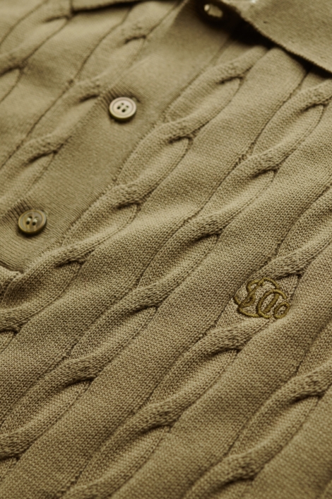 Superdry groene heren polo | Kleurstaal