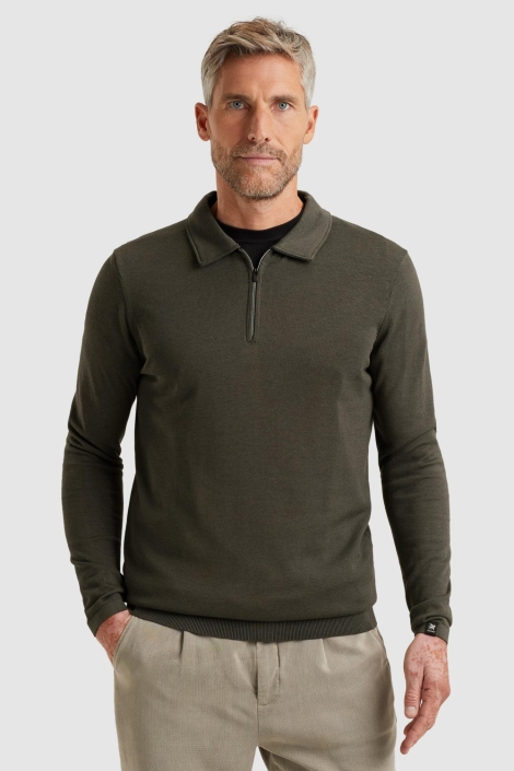 Vanguard groene heren polo | Model vooraanzicht