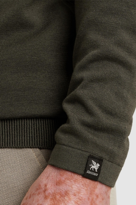 Vanguard groene heren polo | Close up
