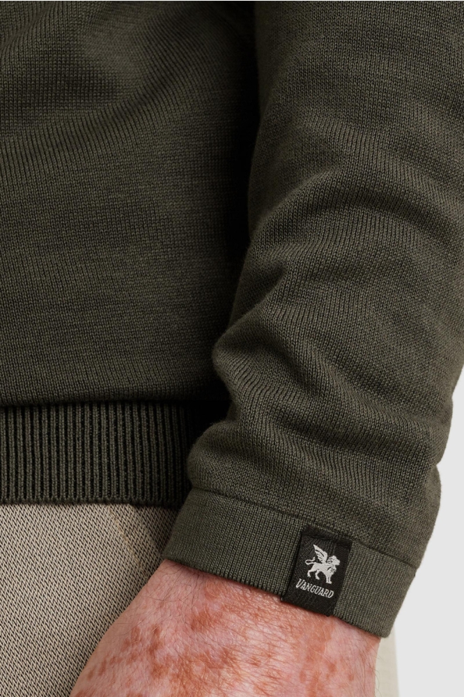 Vanguard groene heren polo | Close up