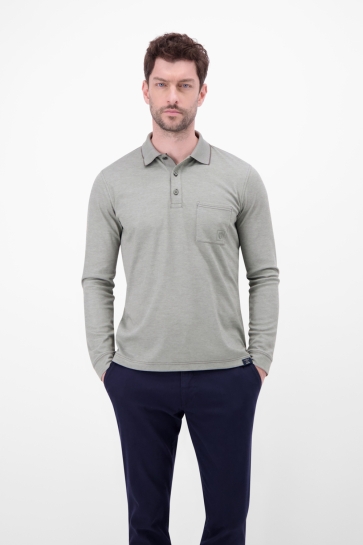 Lerros Polo POLO MET LANGE MOUWEN EN BORSTZAKJE 25D4211 277