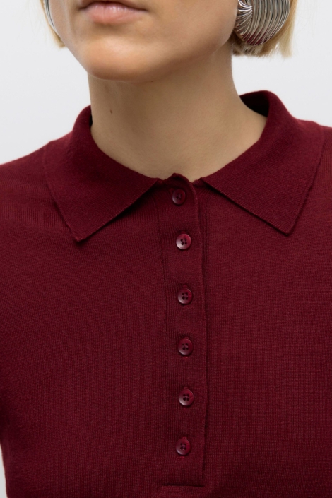 Vero Moda bordeaux dames t-shirt | Unique Selling Point