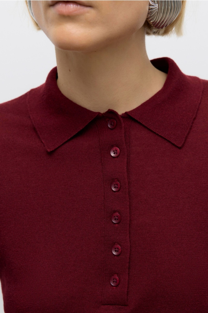 Vero Moda bordeaux dames t-shirt | Unique Selling Point