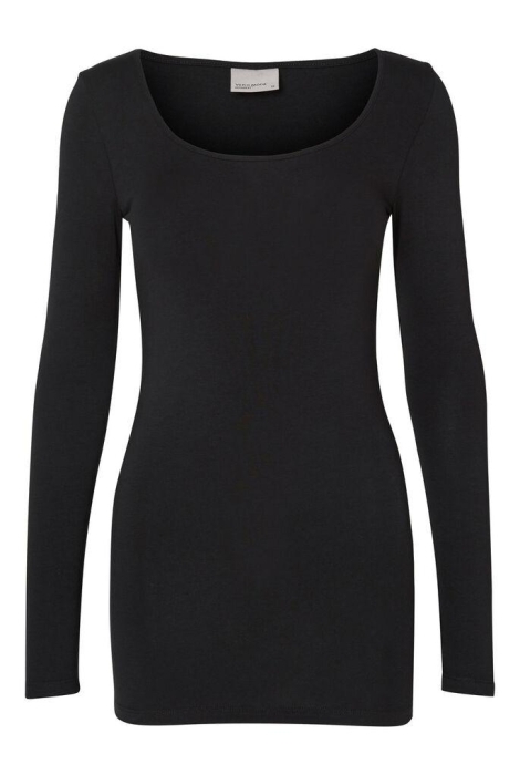 Vero Moda zwarte dames t-shirt | Vooraanzicht