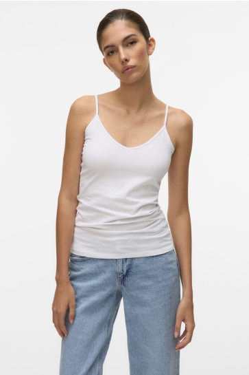 Vero Moda VMMAXI MY SOFT V SINGLET NOOS 10152911 Bright White