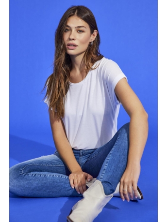 Only T-shirt onlMOSTER S/S O-NECK TOP NOOS JRS 15106662 White