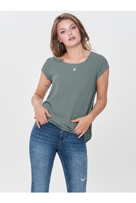noos top t-shirt solid balsam wvn s/s 15142784 only onlvic green