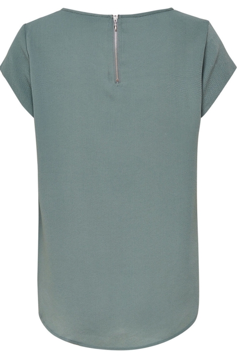 Only groene dames t-shirt | Achteraanzicht
