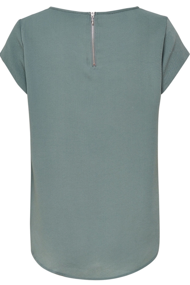 Only groene dames t-shirt | Achteraanzicht