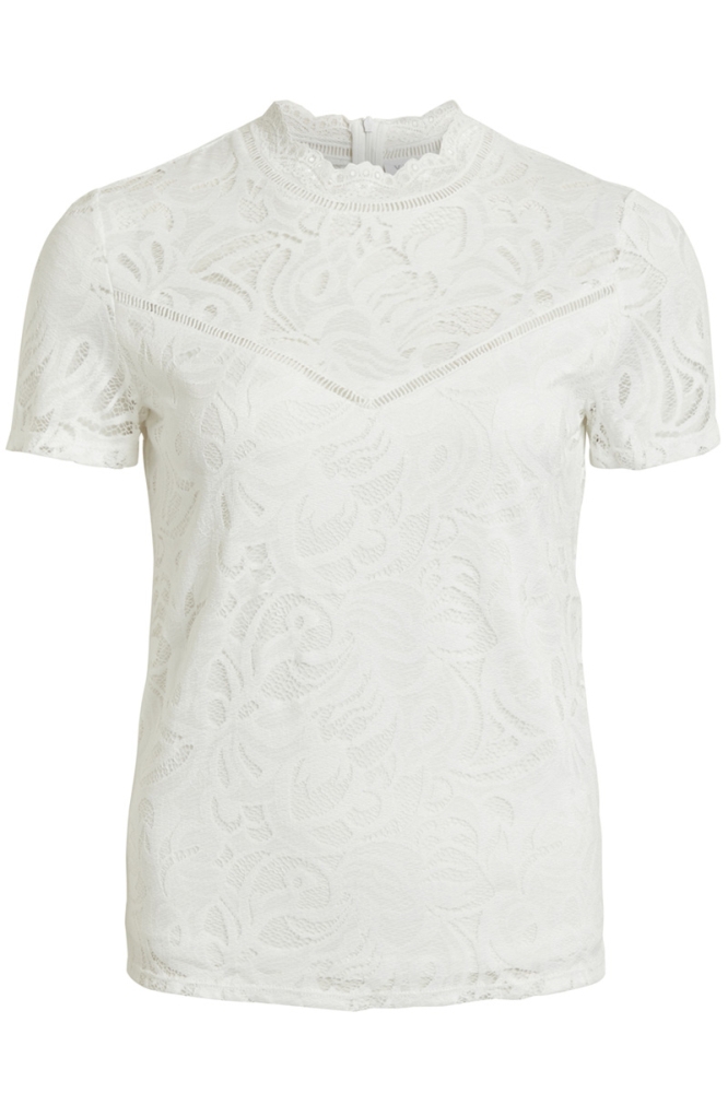 VISTASIA LACE S/S TOP - NOOS 14049852 Cloud Dancer