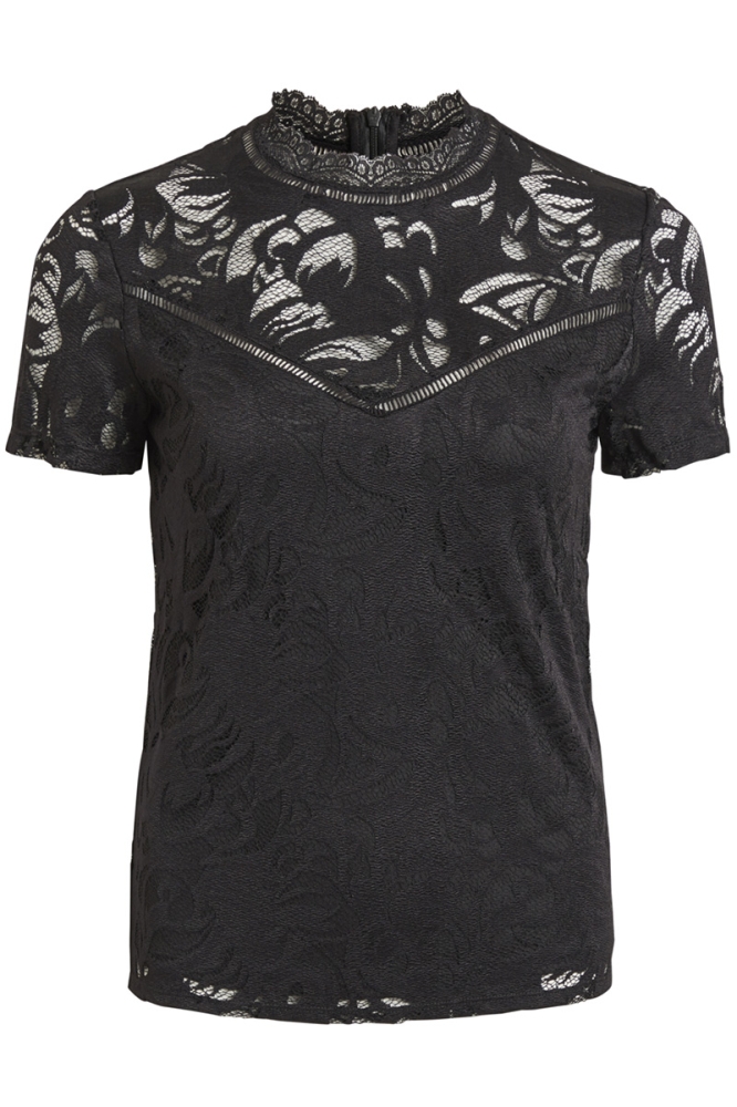 VISTASIA LACE S/S TOP - NOOS 14049852 Black