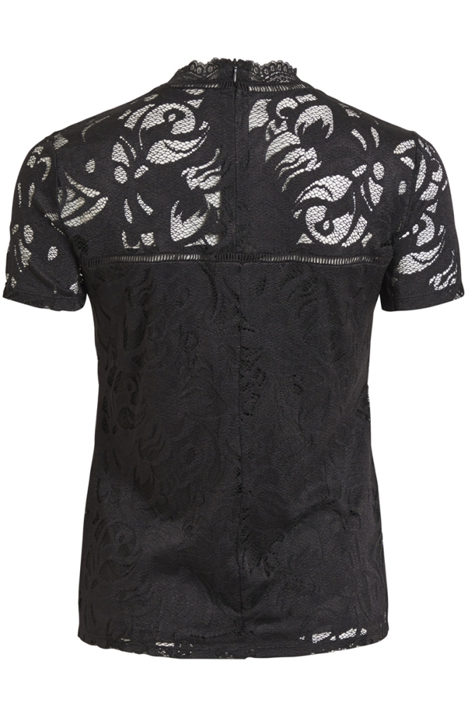 Vila zwarte dames t-shirt | Achteraanzicht